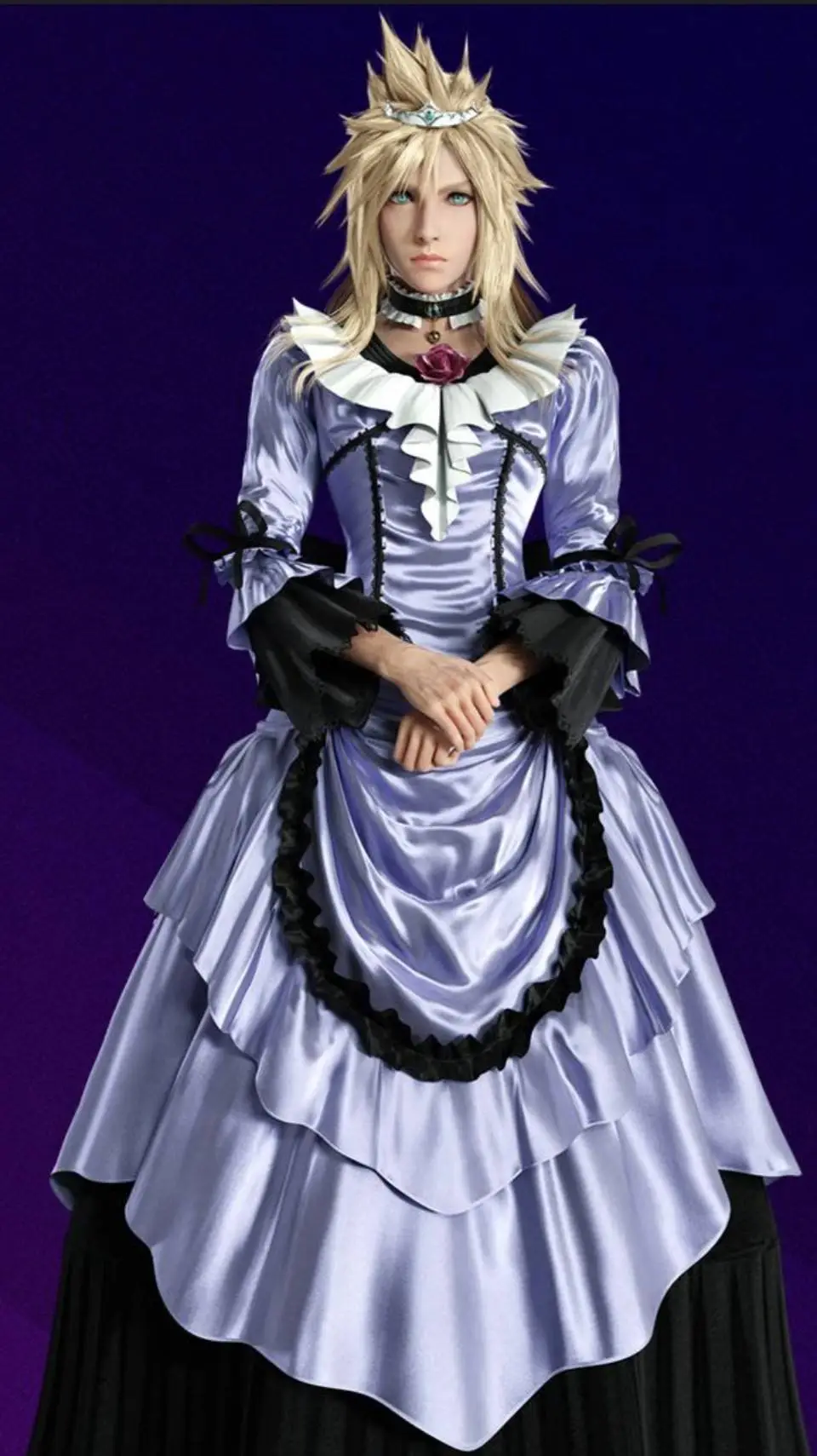 ai character: Cloud Strife👗😂 background