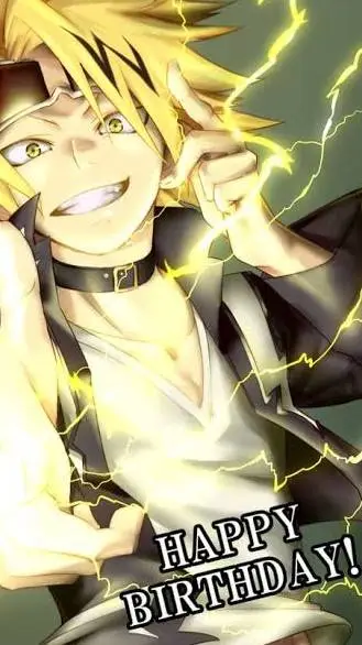 ai character: Denki Kaminari background