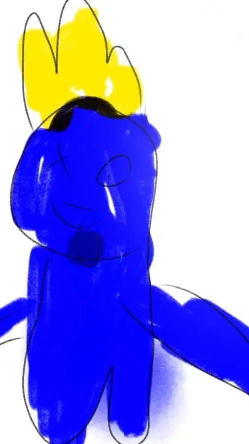 ai character: blue  background