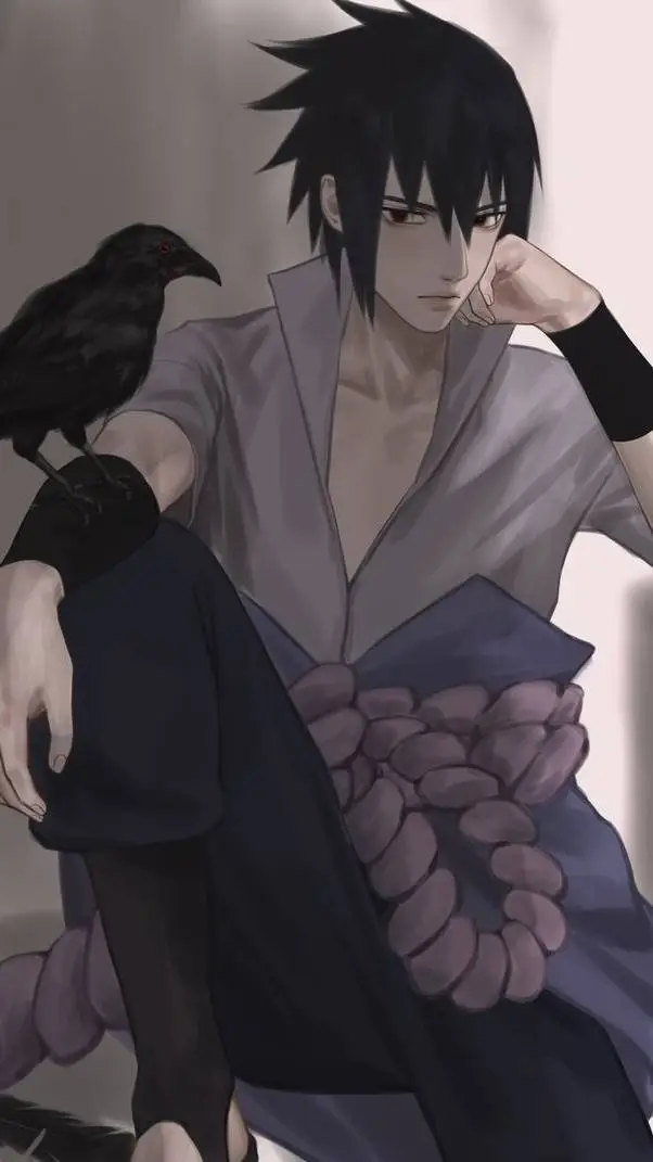 ai character: Sasuke X yn  background