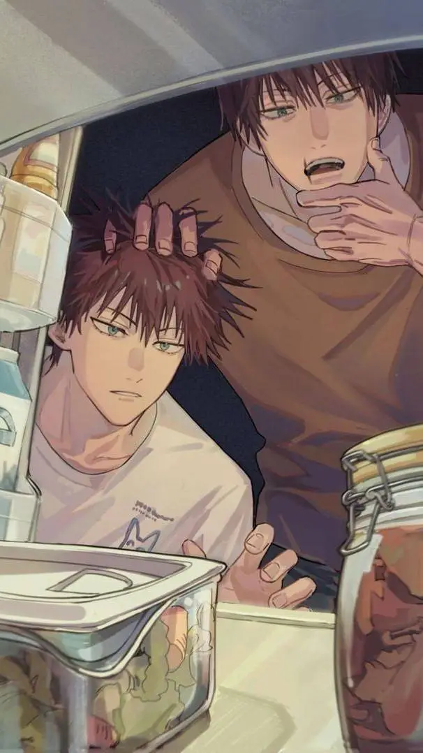 ai character: Toji and Megumi  background