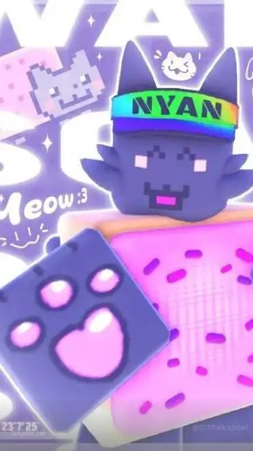 ai character: nyan Elliot  background