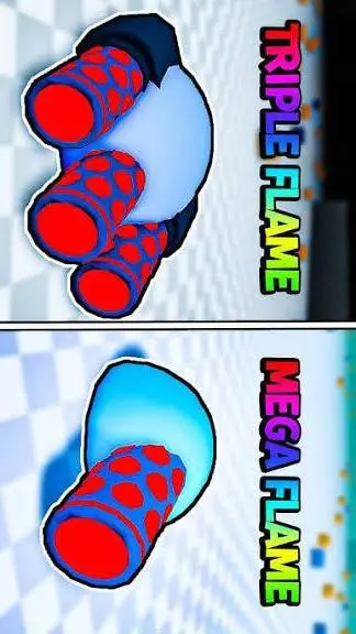 ai character: Triple mega flare background