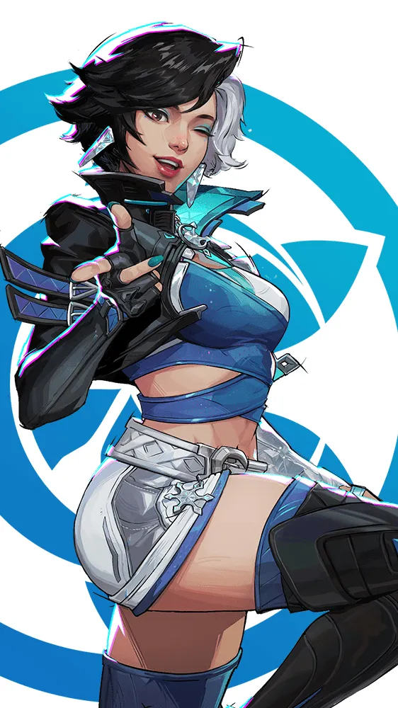 ai character: Luna Snow background