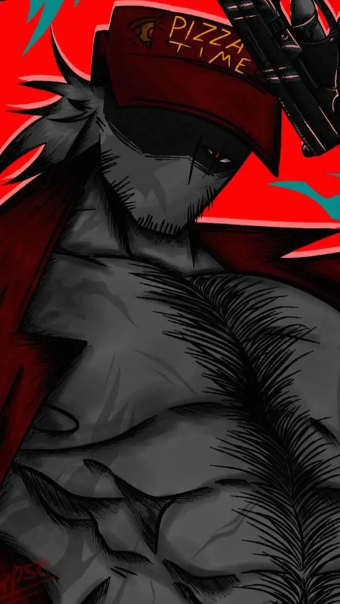 ai character: Pizzaguy.... background