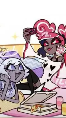ai character: HH Sleepover background