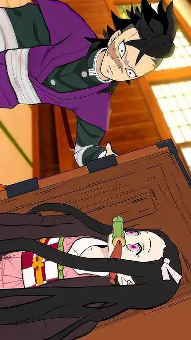 ai character: Genya, Nezuko y tu background