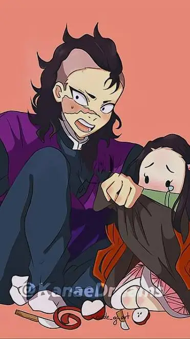 ai character: genya Nezuko y tu2 background