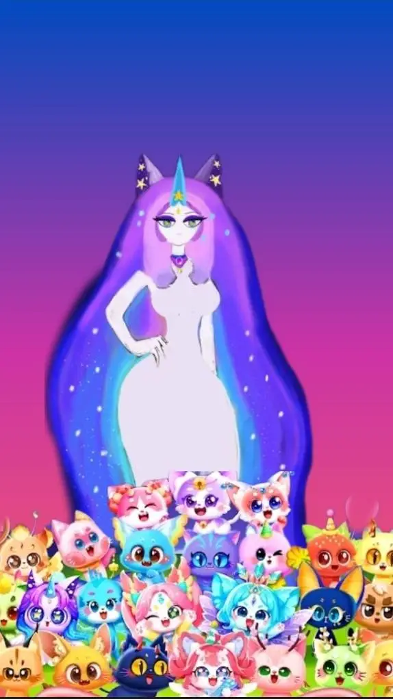 ai character: mundo gatitos elfo background