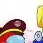 chat with ai character: Red X Blue Amongus