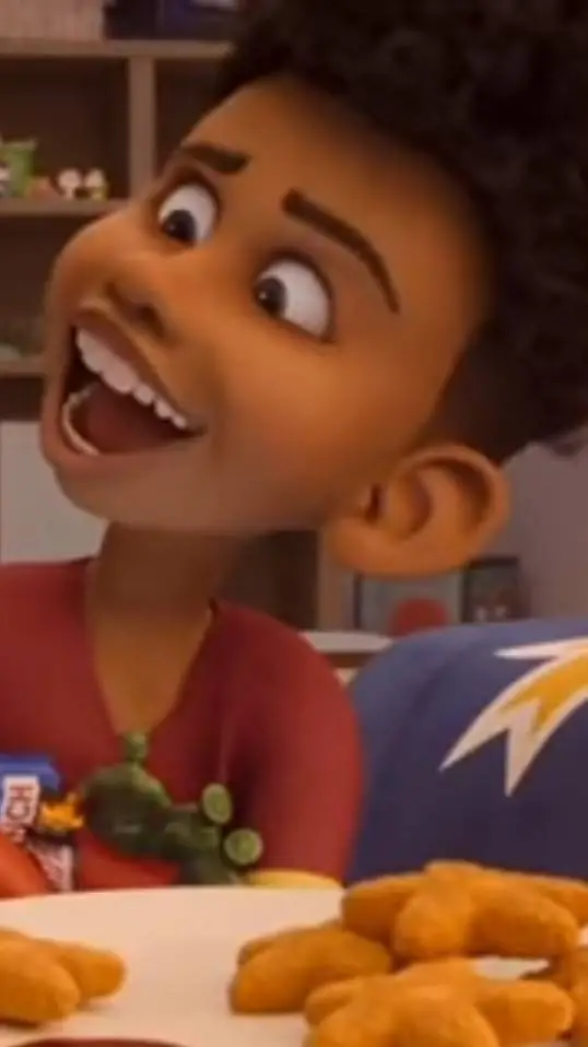 ai character: chiken stars meme  background