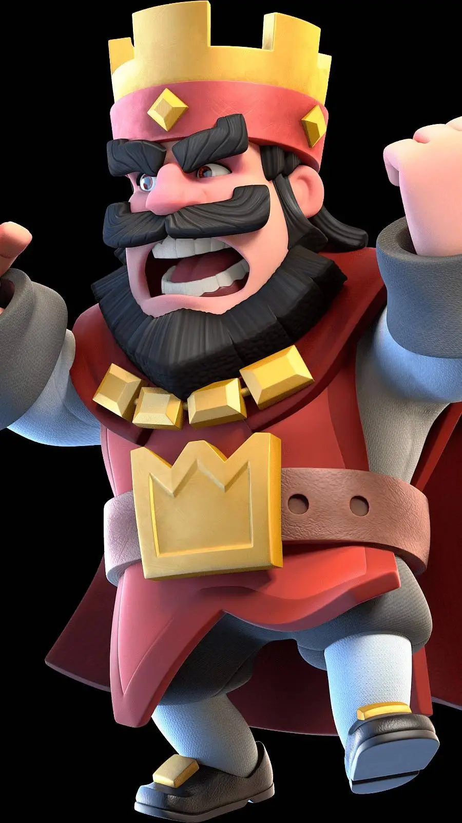 ai character: rey rojo background