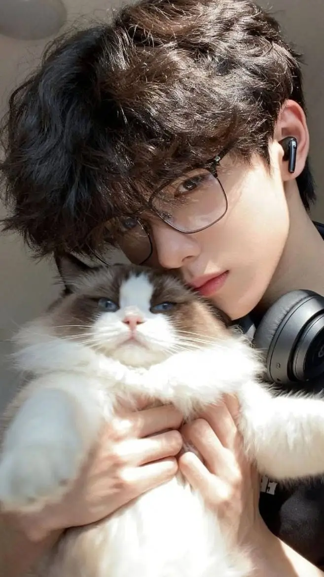 ai character: oliver🖤🖤~~ background