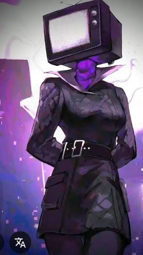ai character: TV woman background