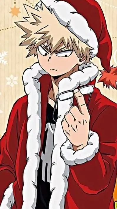 ai character: bakugo🎄🎅 background