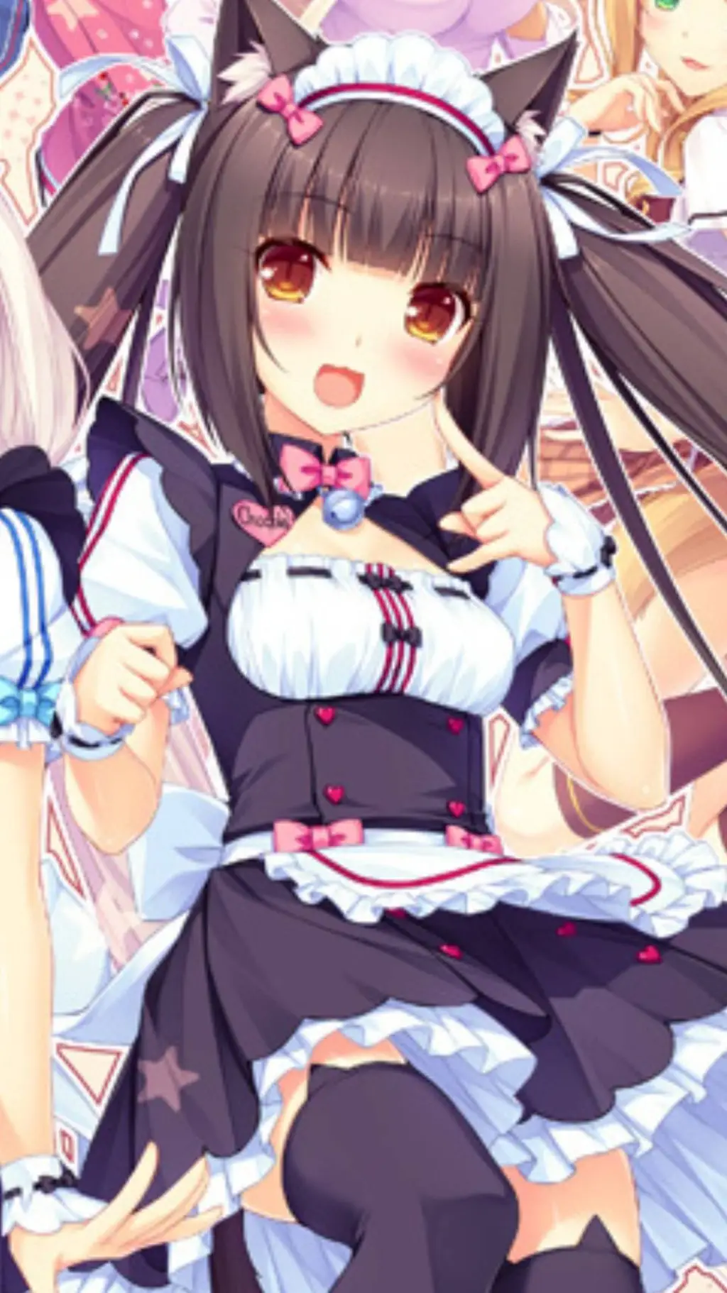 ai character: chocolate background