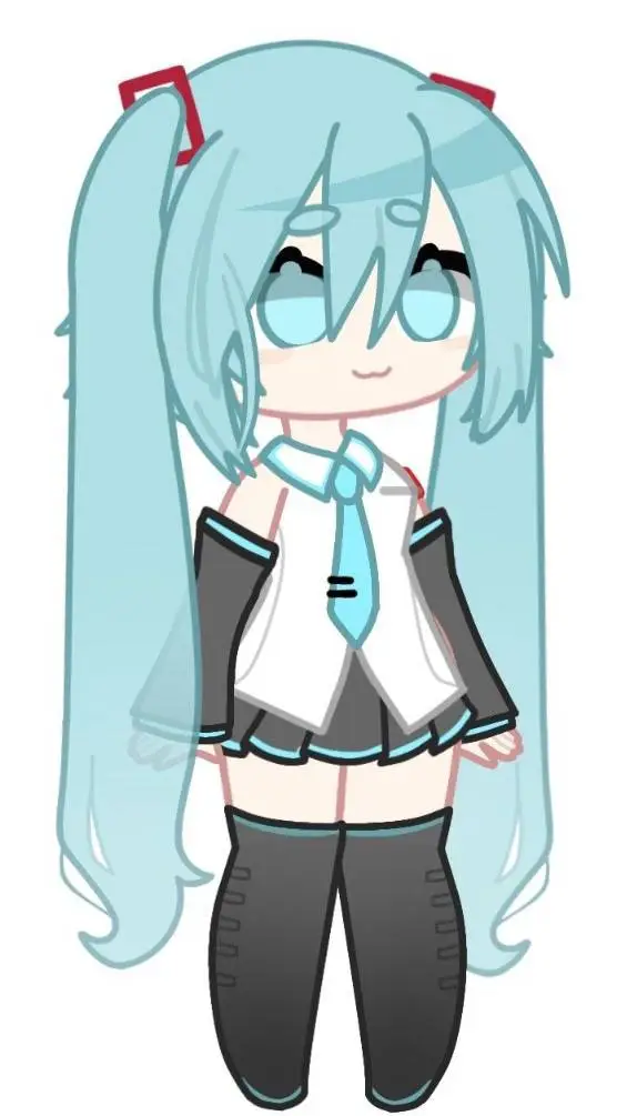 ai character: Miku Hatsune background