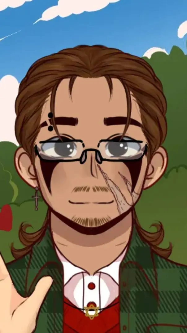 ai character: mark background