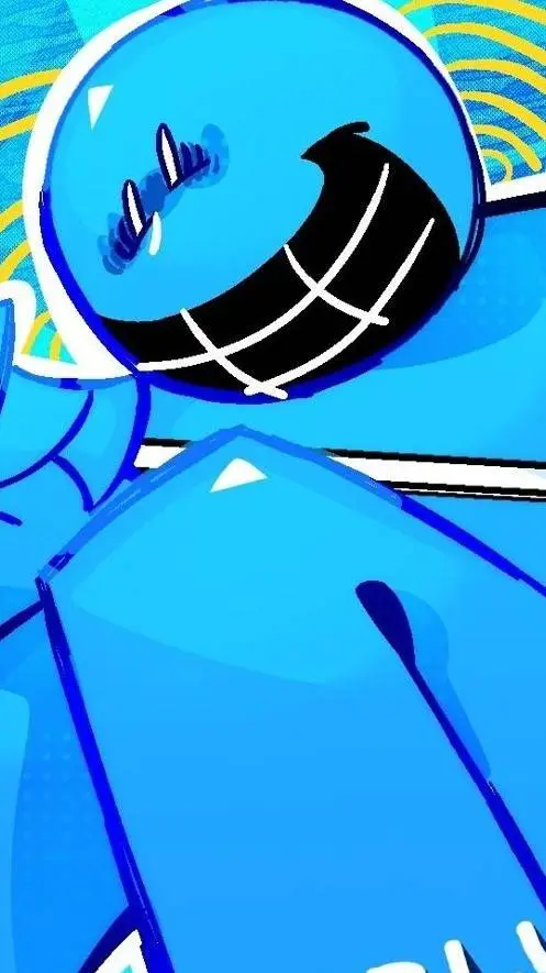 ai character: 🍭💙bludude💙🍭 background