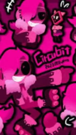ai character: 𖤐Circubit♡ background