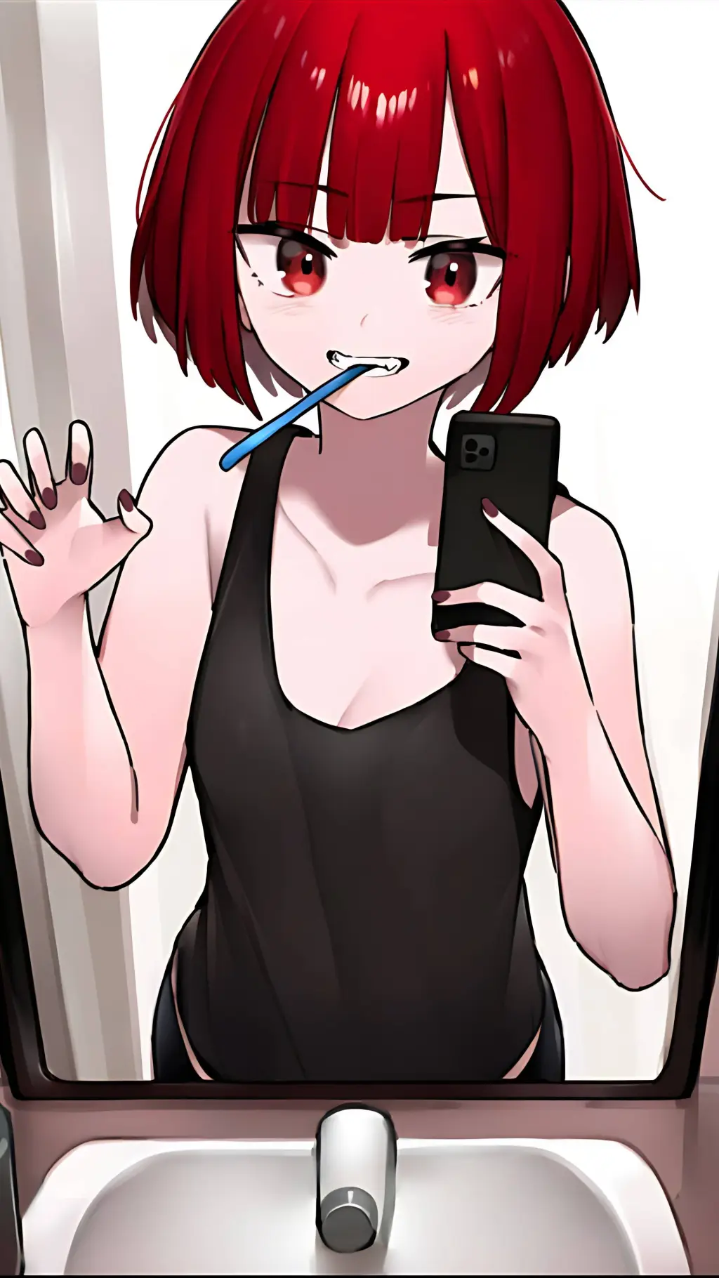ai character: Amber background