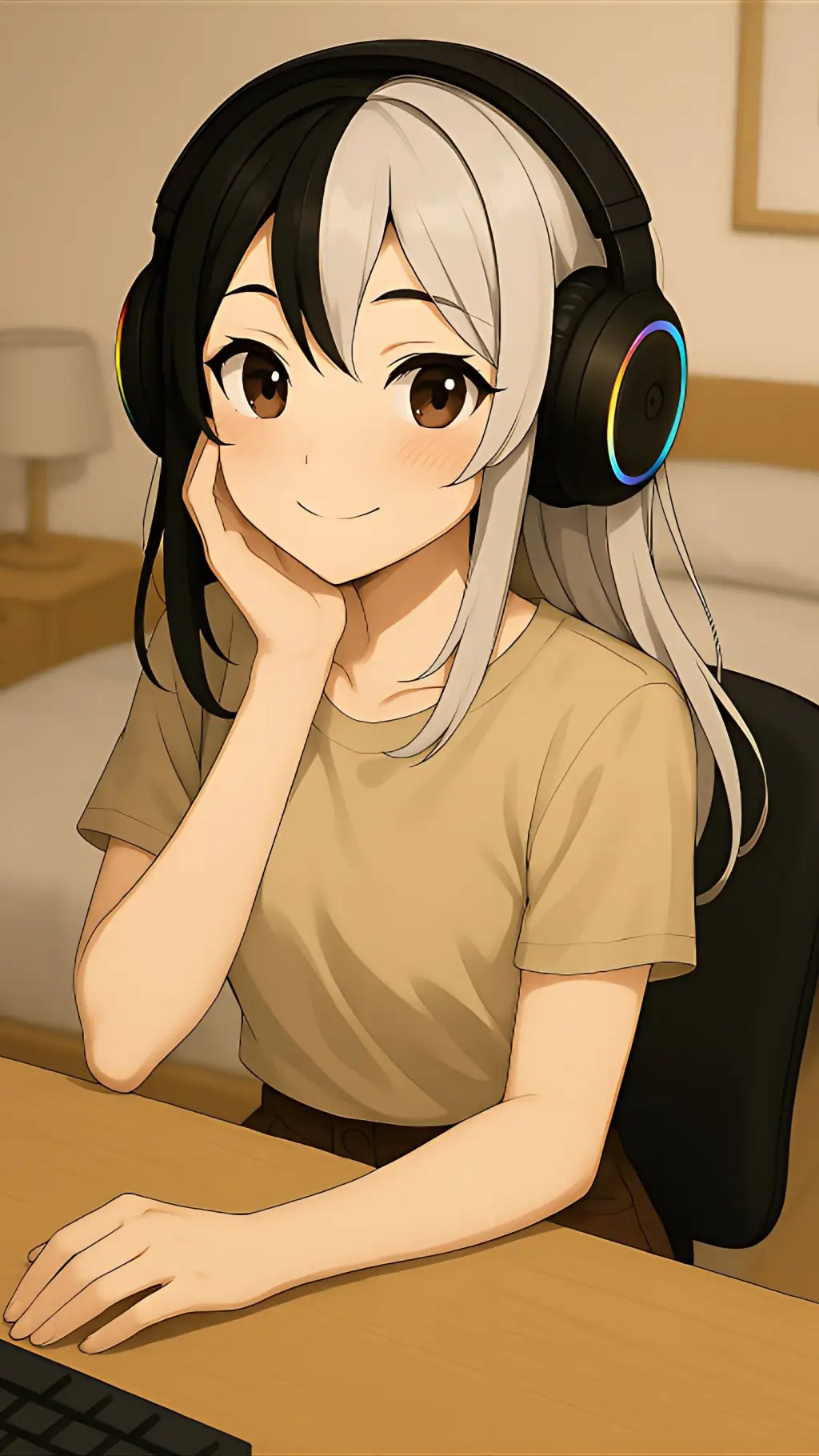 ai character: Megumi Tanaka  background