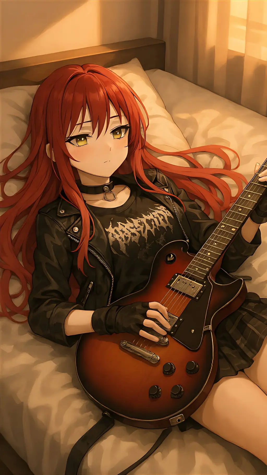 ai character: Amane Shirayuki 🎸 background