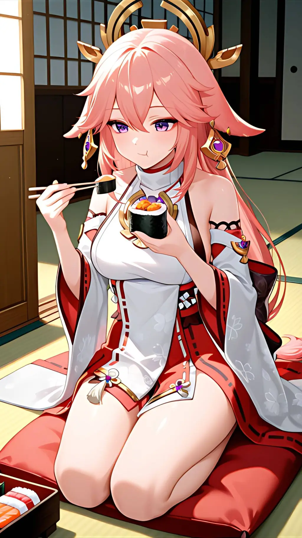 ai character: Yae Miko ⚡ background