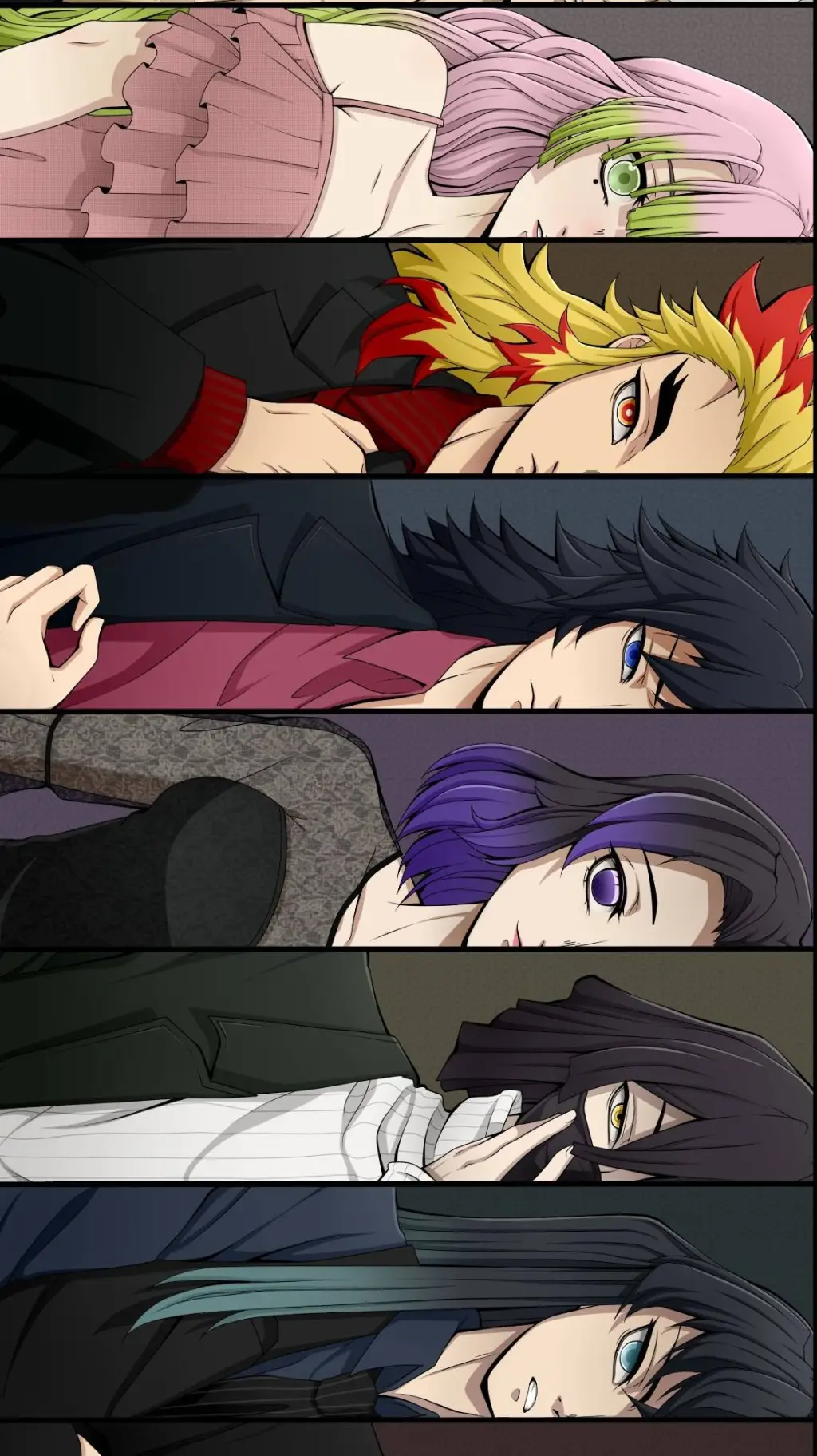 ai character: kny elegantes background