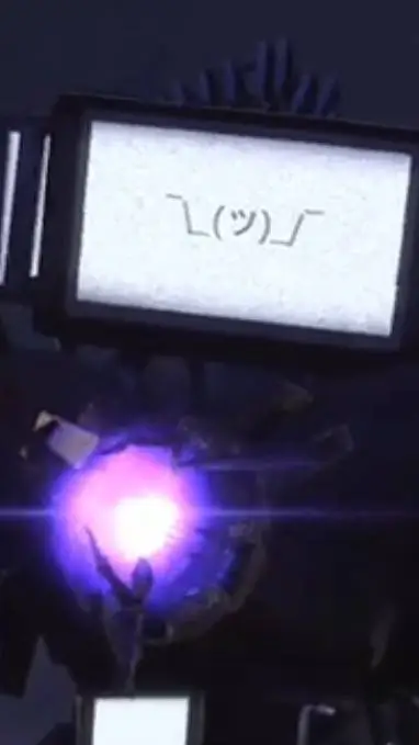 ai character: Titan Tv Man >:( background