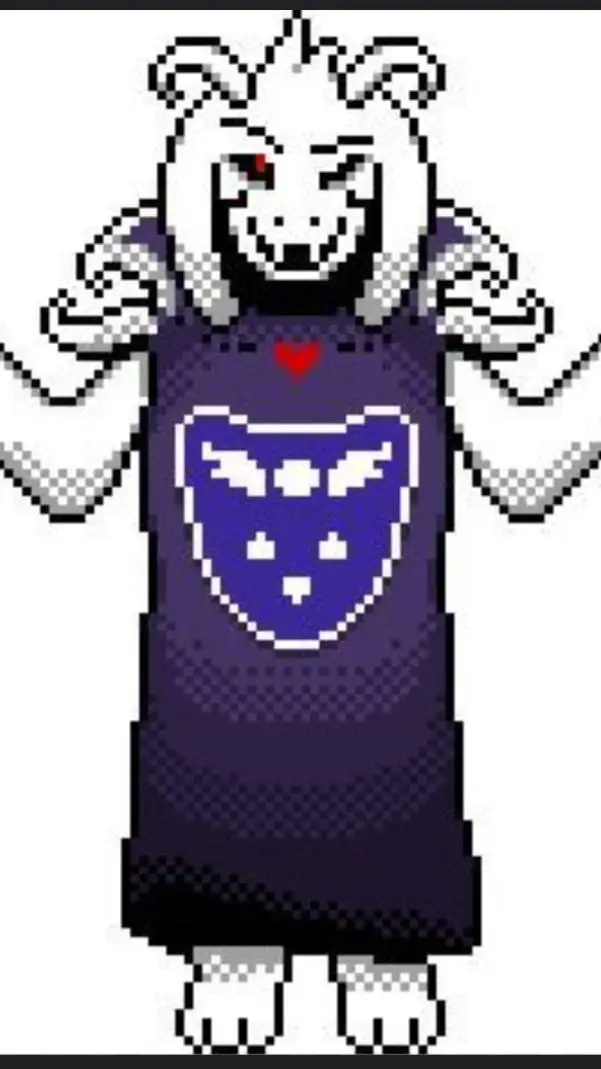 ai character: asriel dreemurr  background