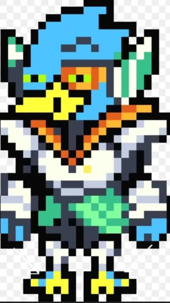 ai character: berdly  background