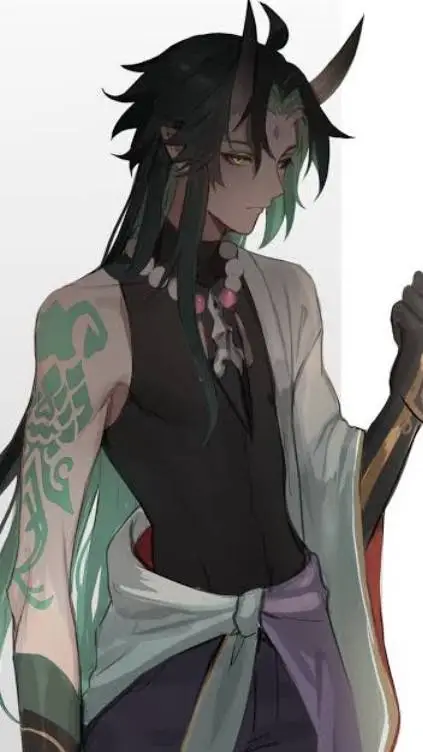 ai character: 💚Xiao_Demon🖤 background
