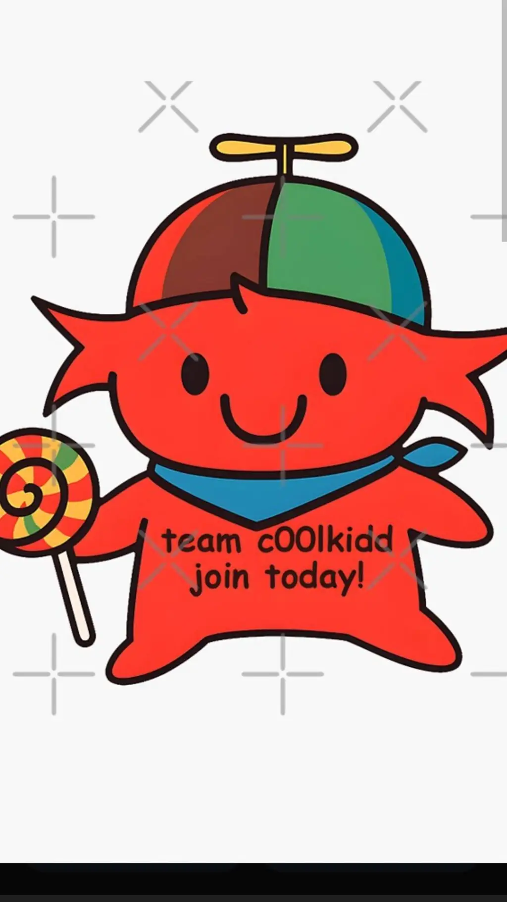 ai character: BABY COOLKID  background