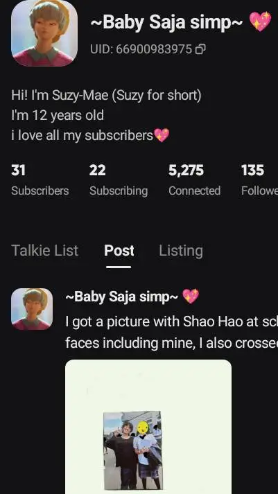 ai character: Baby saja simp💅 background