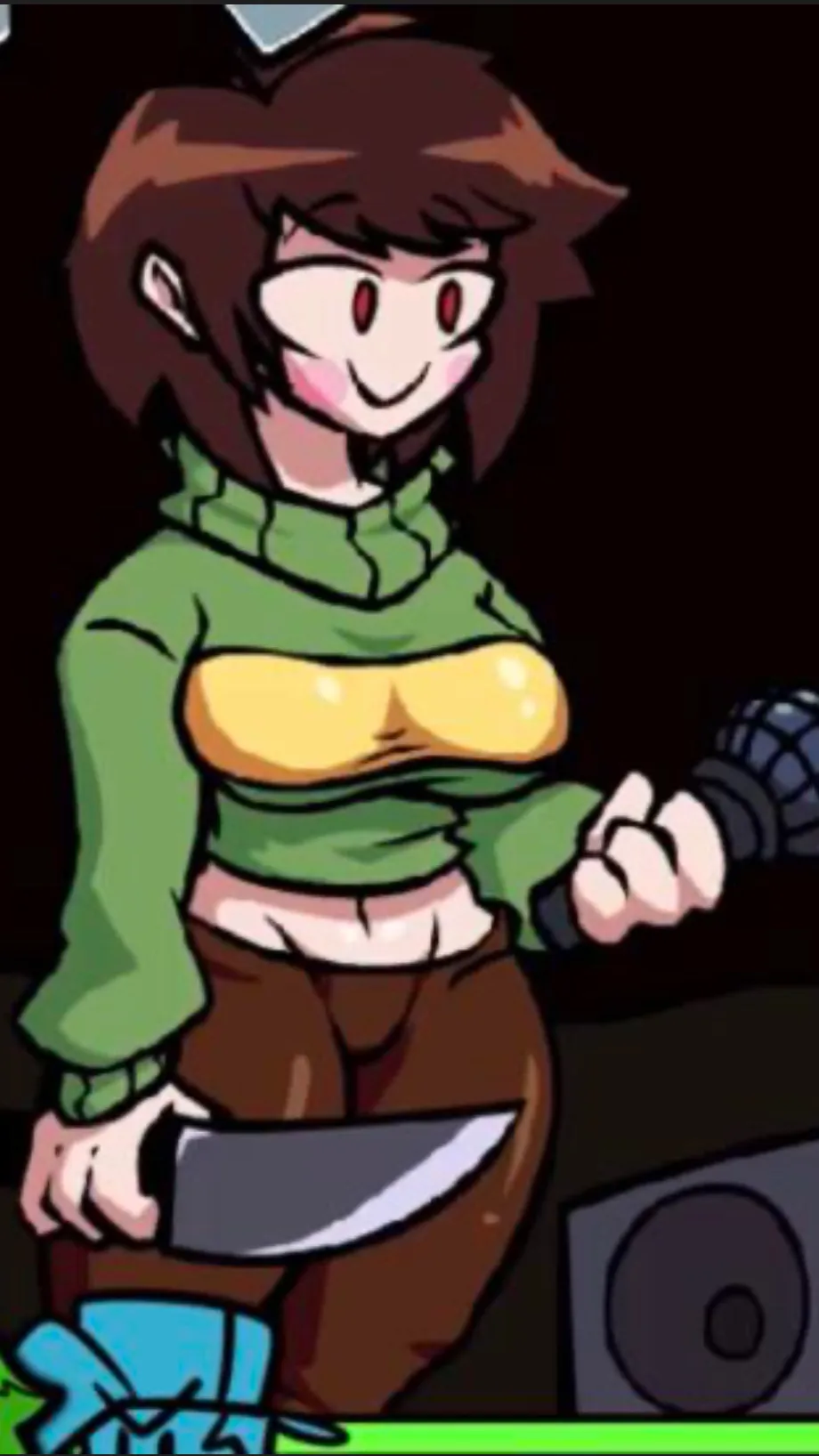 ai character: Chara FNF background