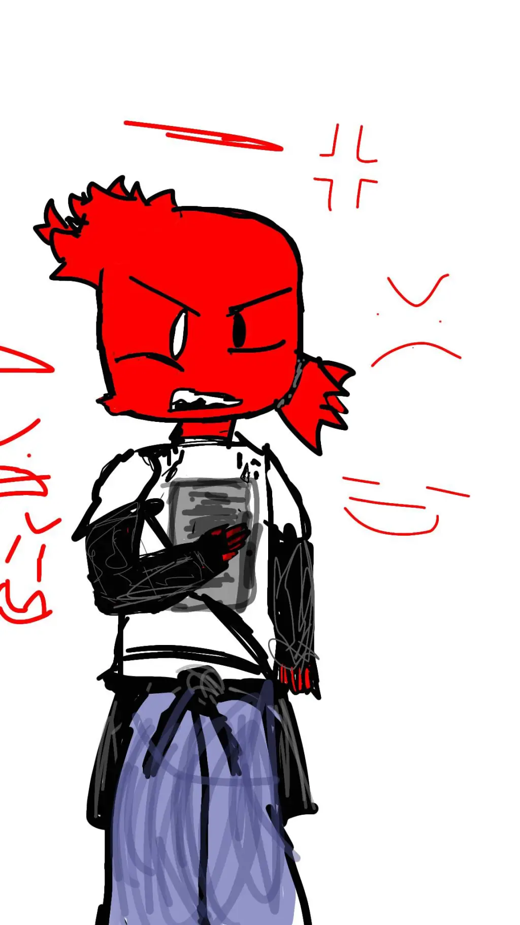 ai character: ReduFace!😡 background