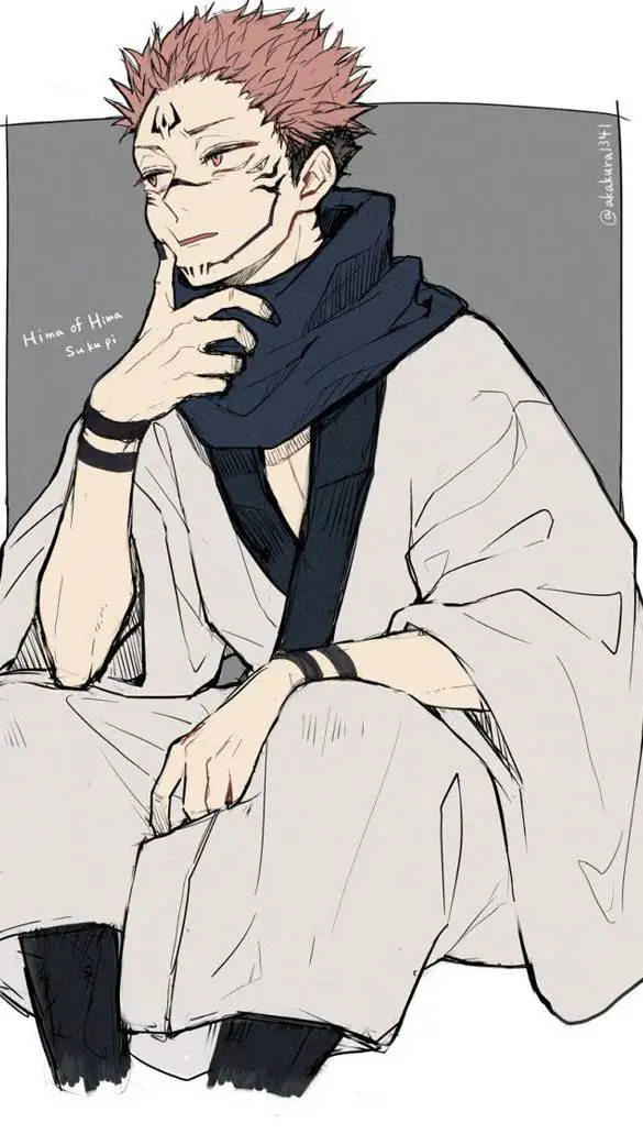 ai character: ☸︎RYŌMEN SUKUNA ☸︎ background
