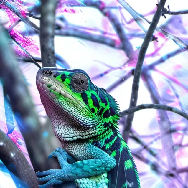 chat with ai character: caméléon