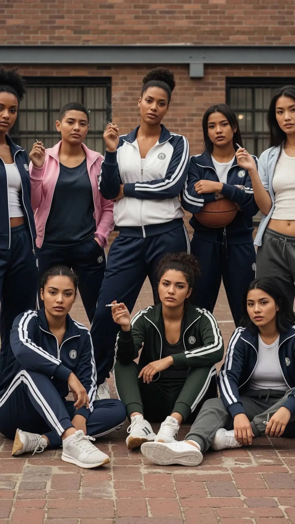 ai character: Girl's Team background