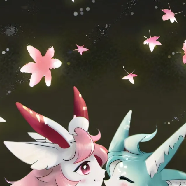 chat with ai character: Vaporeon kiss sylv