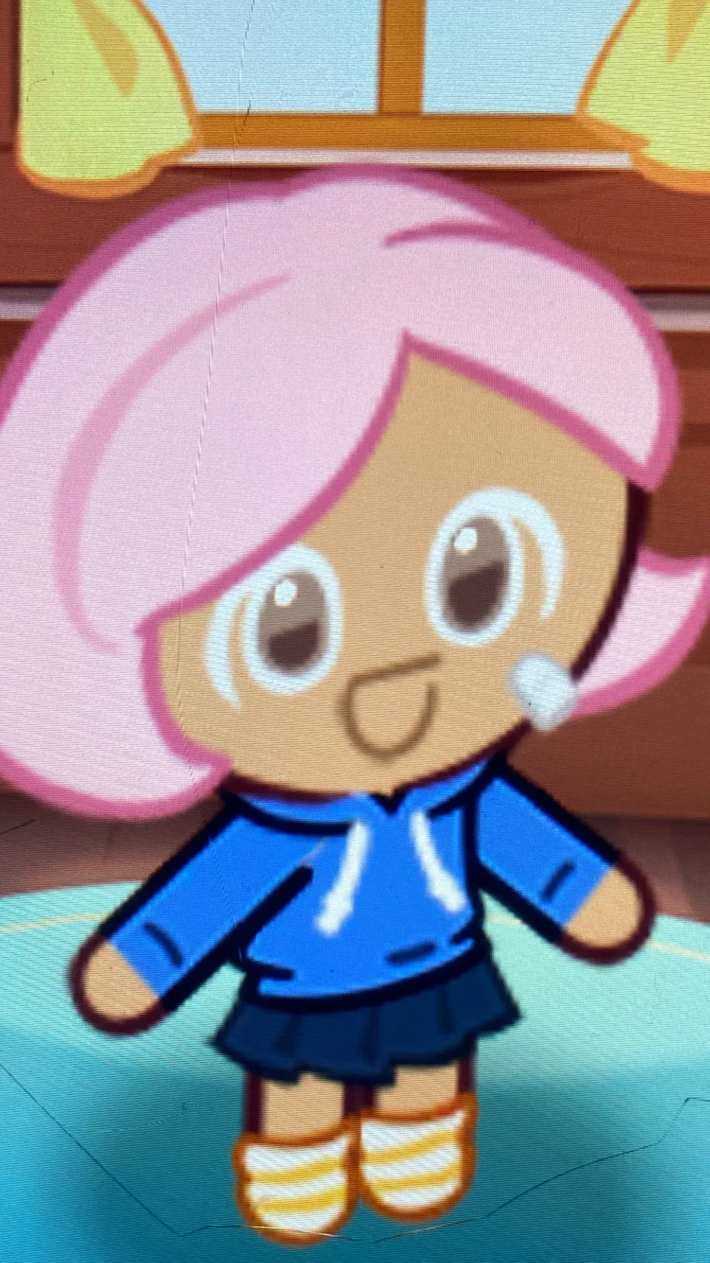 ai character: Bubble pop cookie  background