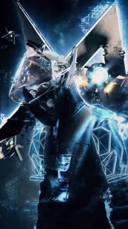 ai character: Alan walker  background