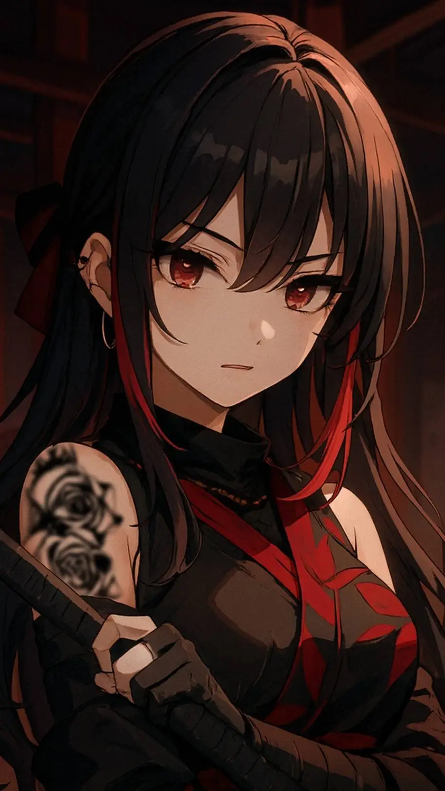 ai character: Kaori  background