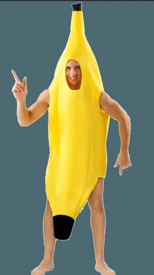 ai character: Banana man 🍌 background