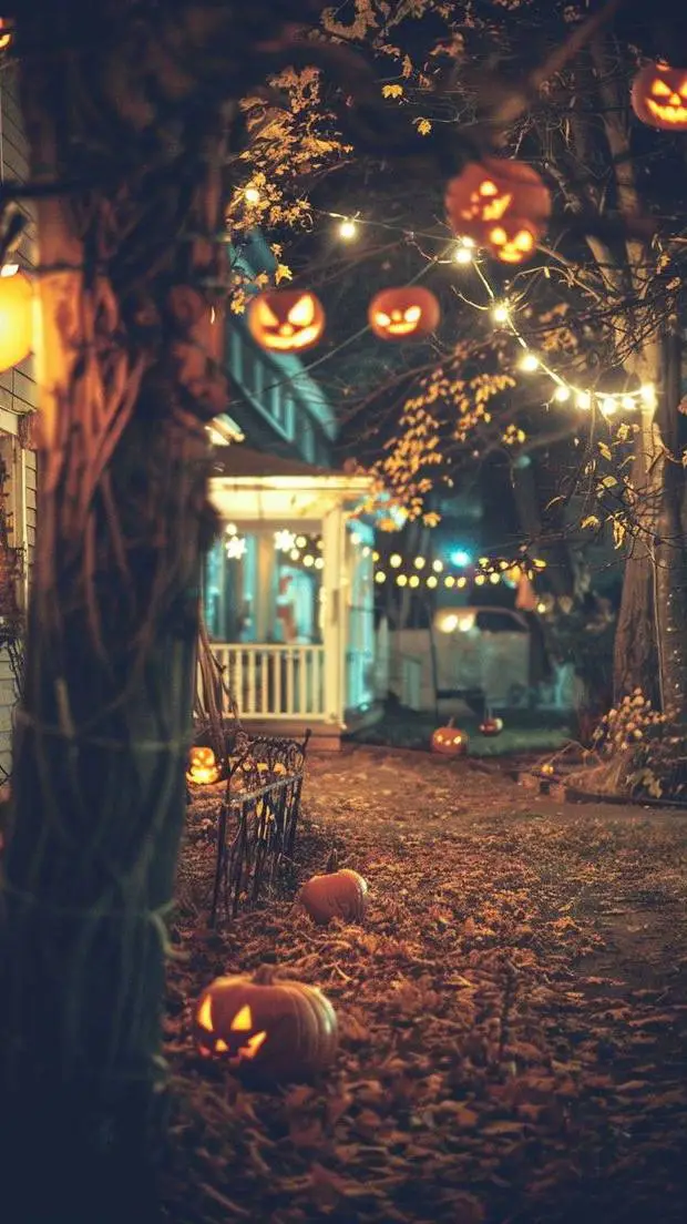 ai character: 🎃Halloween night✨! background