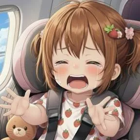 chat with ai character: Tantrum on plane?!