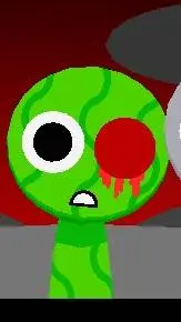 ai character: HORROR WATERMELON  background