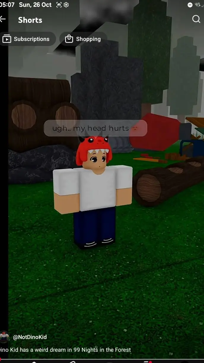 ai character: Dino kid background