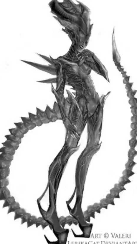 ai character: xenomorph queen background